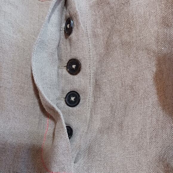 NEW MATTHEW WILLIAMSON Shorts 29" Waist Size 8 Resort Cotton Tie Belt High Rise - Picture 4 of 6